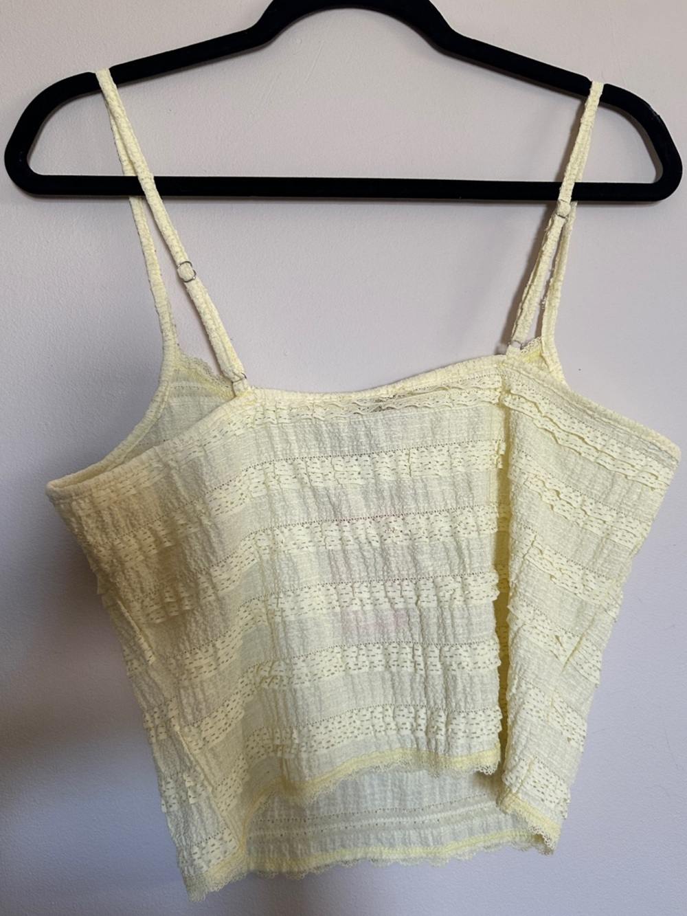Edikted Pale Yellow Lace Camisole with Bow - Picture 3 of 3